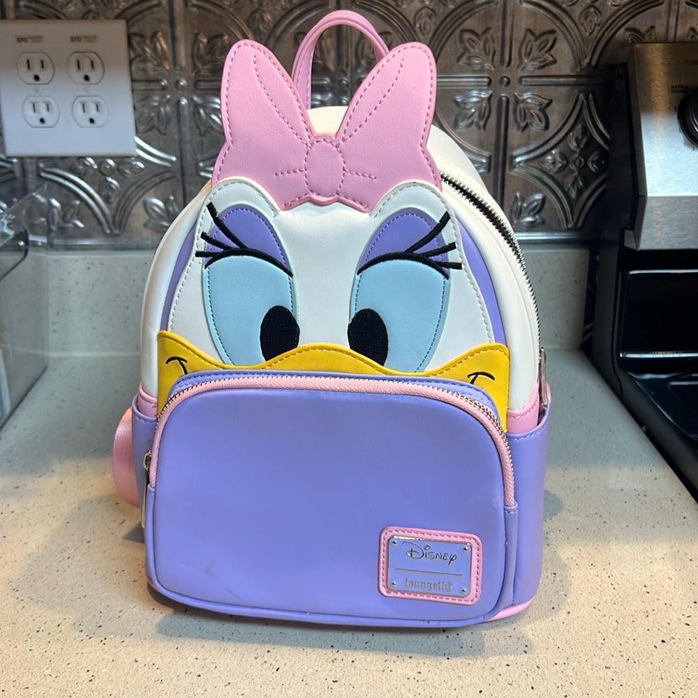 RARE - Loungefly Daisy Duck Mini Backpack - Pink and Purple